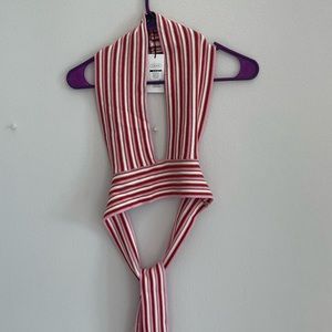 CIDER Knit Wrap Top